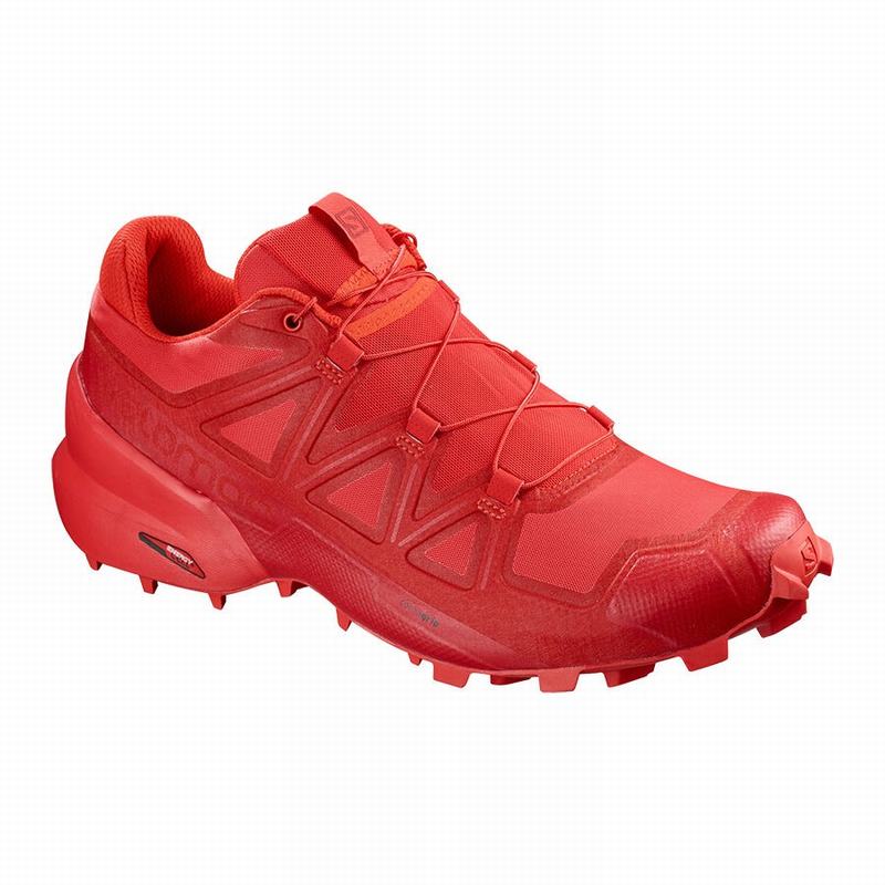 SALOMON SPEEDCROSS 5 Philippines - Men's Trail Running Shoes - Red | 470261-FHX